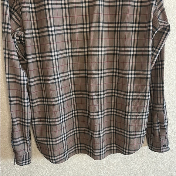 Burberry - Men's Plaid nova check button down shirt - Picture 6 of 9